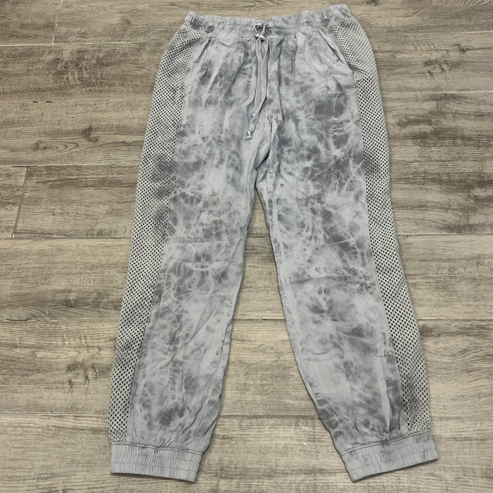 Free People Movement Jogger Women Gray Tie‎ Dye Side Mesh Athleisure Sz XS